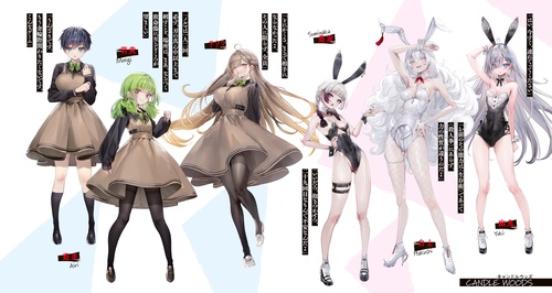 死亡遊戯で飯を食う。 キャンバスボード 01/A(公式イラスト) 死亡遊戯