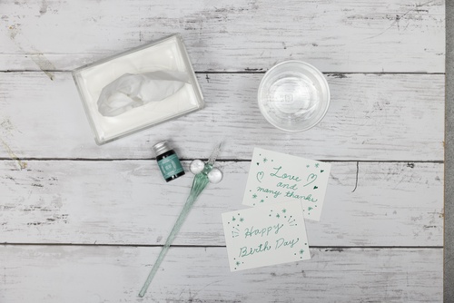 今日からはじめるガラスペン インク＆ペンセット 翡翠 – 丸善ジュンク