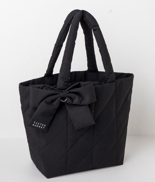 SISTER AUDREY 軽くてたっぷり入るリボンキルティングトートバッグBOOK