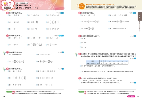 中学 教科書ぴったりトレーニング 数学1年 数研出版版（教科書完全