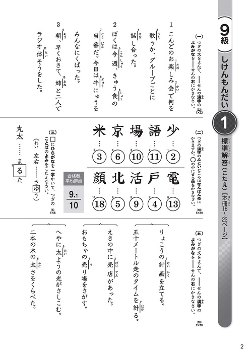漢検 過去問題集 漢検 9級 過去問題集 – 丸善ジュンク堂書店ネットストア