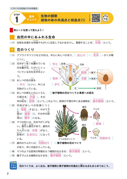 定期テスト ズバリよくでる 中学1年 理科 全教科書版（大日本図書