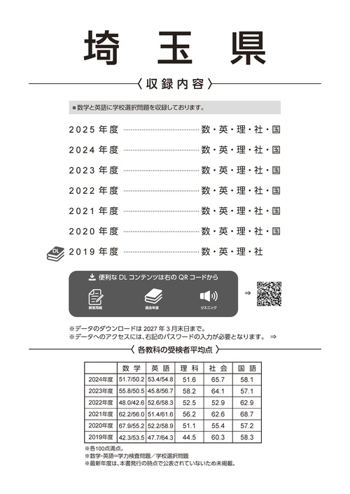 2026 埼玉県公立高校入試過去問題 – 丸善ジュンク堂書店ネットストア