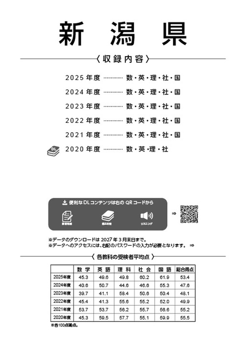 2026 新潟県公立高校入試過去問題 – 丸善ジュンク堂書店ネットストア