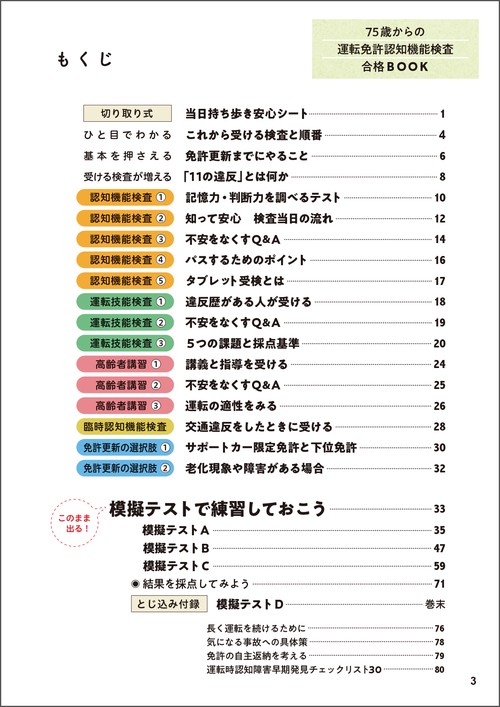 75歳からの運転免許認知機能検査合格BOOK 2026年最新版 – 丸善ジュンク