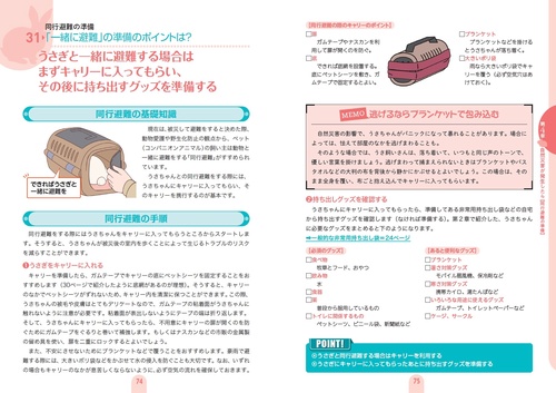うさぎと暮らす人のための防災バイブル うさ飼いさんに必要な備えと