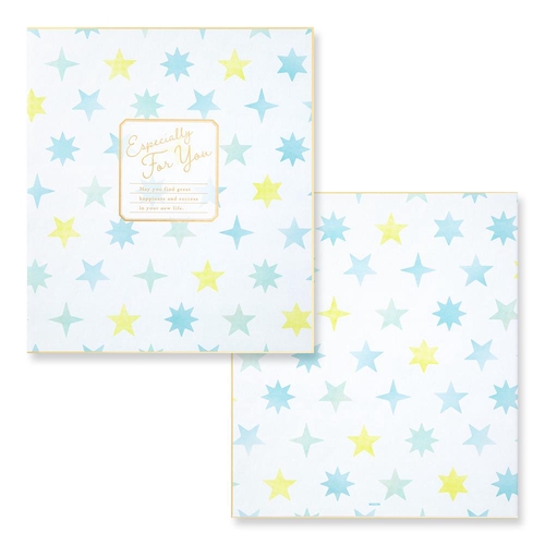 ミドリ カラー色紙 シール付 半透明 二つ折り 星柄 色紙 – 丸善