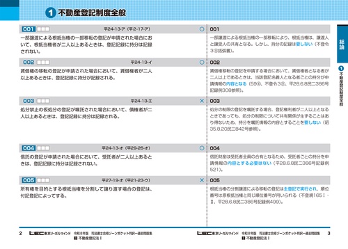 令和8年版 司法書士 合格ゾーン ポケット判 択一過去問肢集 3