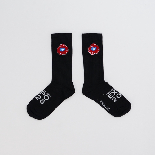 EXPO2025 ミャクミャク ソックス 相良刺繍 23-25cm LADIES – 丸善