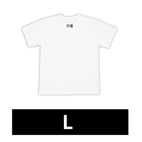 ロゴプリントTシャツ 旧ロゴ柄・ホワイト L