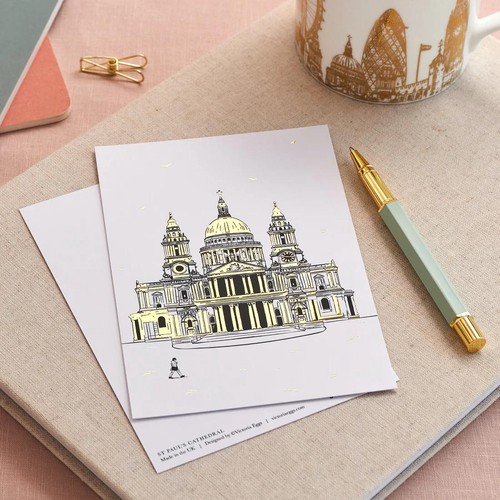 【Victoria Eggs】ポストカード(Visiting St Paul's )【Quintessentially London】