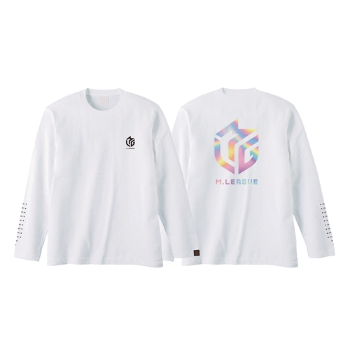 ロングスリーブTシャツ Mリーグ リーグロゴ ホワイト M