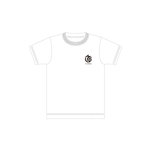 ドライTシャツ Mリーグ リーグロゴ ホワイト L