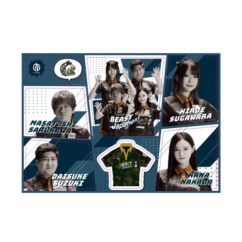 プレイヤーズシールシート Mリーグ2023-24 BEAST Japanext