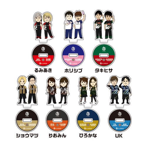 丸山プロイラストペアミニアクリルスタンド Mリーグ2023-24 BOXセット