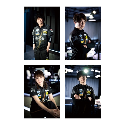 ポストカードセット Mリーグ2024-25 TEAM RAIDEN/雷電 A