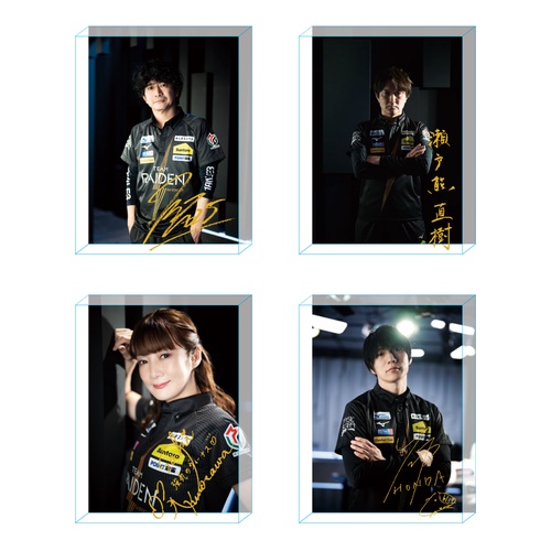 アクリルブロックセット Mリーグ2024-25 TEAM RAIDEN/雷電