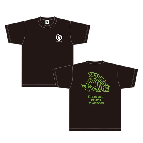 バックロゴスローガンTシャツ Mリーグ 赤坂ドリブンズ L