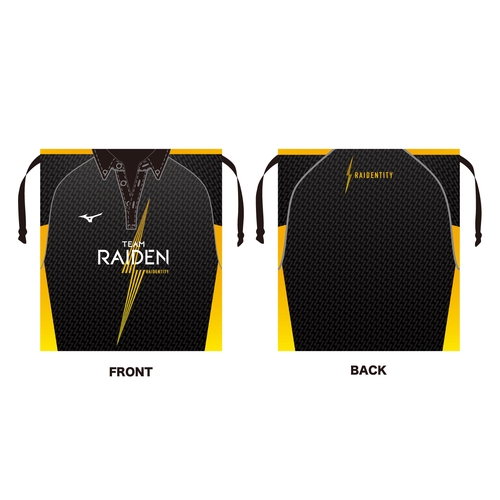 ユニフォーム巾着 Mリーグ2025-26 TEAM RAIDEN/雷電