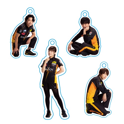 Acrylic Player Collection アクリルキーホルダー Mリーグ2025-26 TEAM RAIDEN/雷電