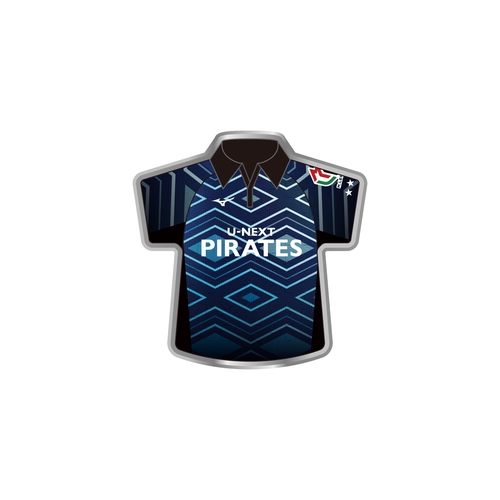 ユニフォームピンバッジ Mリーグ2025-26 U-NEXT Pirates
