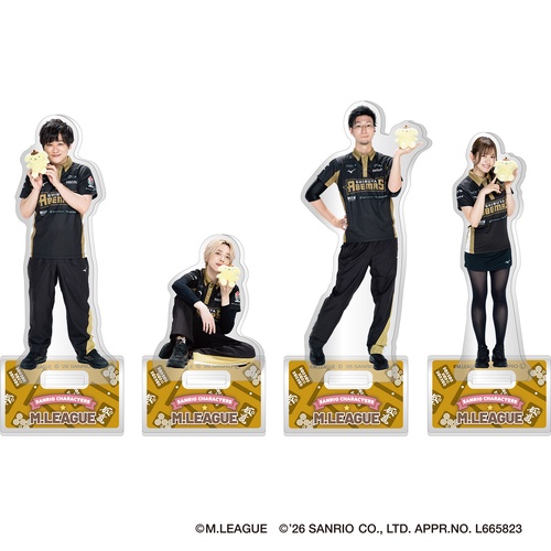 サンリオキャラクターズ プレイヤーズアクリルスタンド Mリーグ2025-26 渋谷ABEMAS|ポムポムプリン