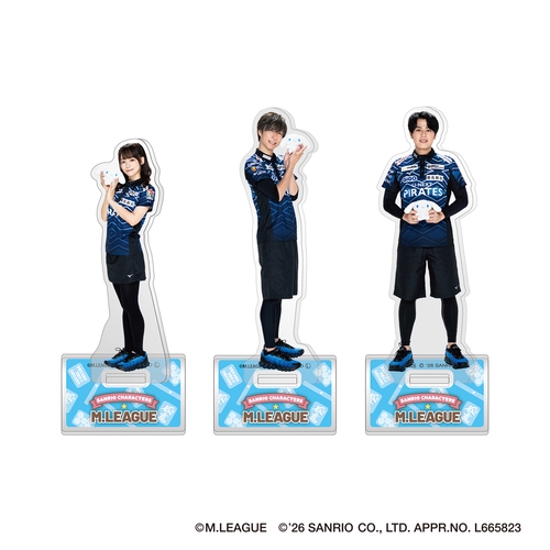 サンリオキャラクターズ プレイヤーズアクリルスタンド Mリーグ2025-26 U-NEXT Pirates|シナモロール