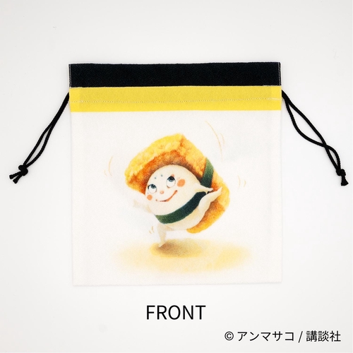 EHONS ちりめん巾着M アンマサコ 「どすこいすしずもう」 たまごのさと