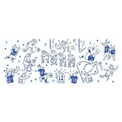 かまわぬ×丸善 オリジナル手拭 鳥獣サッカー