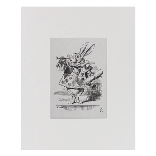 【British Museum】ポスター(White Rabbit, as Herald, blowing a trumpet)【Alice】