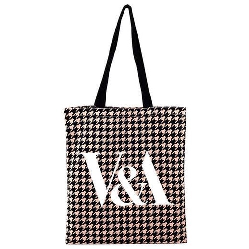 【V&A_O】トートバッグ (ピンク・千鳥格子)