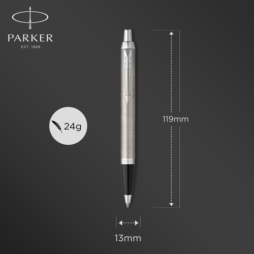 PARKER (パーカー) IM CORE ボールペン M ノックタイプ ブラッシュドメタルCT