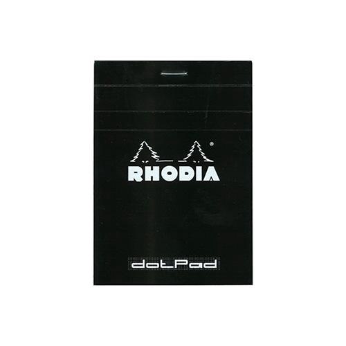 ロディア ドットパッド No.12 メモ 8.5x12cm 方眼 80シート ブラック