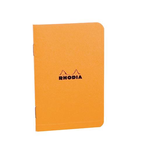 ロディア クラシック ホチキス留めミニノート ノート 7.5x12cm 方眼 48ページ オレンジ