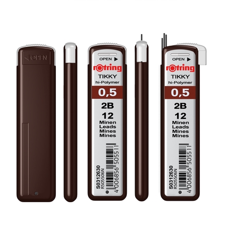 rOtring (ロットリング) ROT MP用 替芯 シャープ替芯 0.5㎜・2B