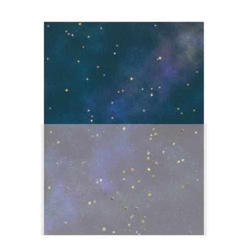 封筒が透ける景色のレター 夜空と星