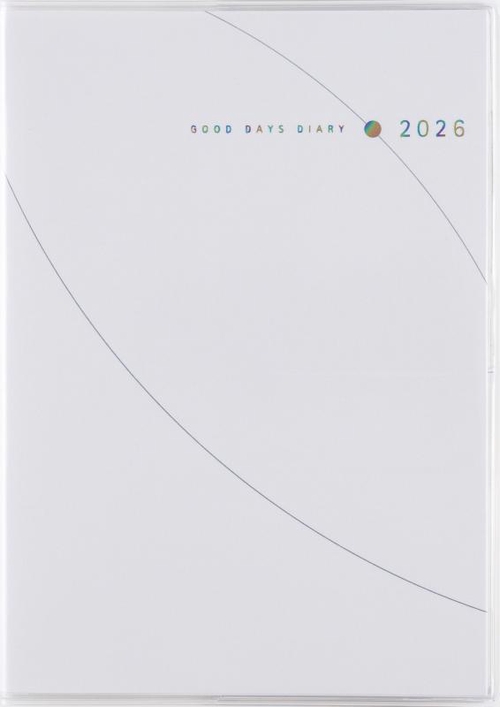 1年日記 2026年版1月始まり日記 B6 デイリー・2頁7日記入式 ホワイト