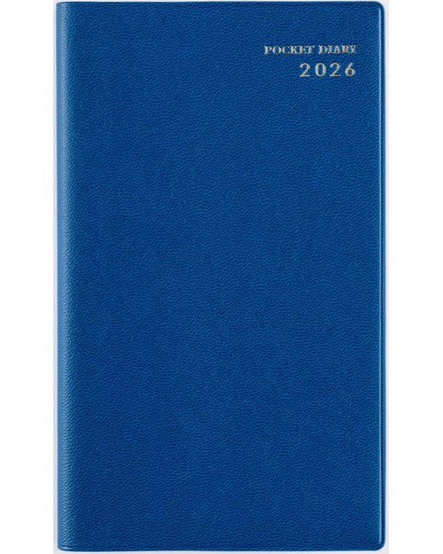 ニューダイアリーアル ファ 4 2026年版1月始まり手帳 156×91mm ウィークリー・セパレート式 ブルー