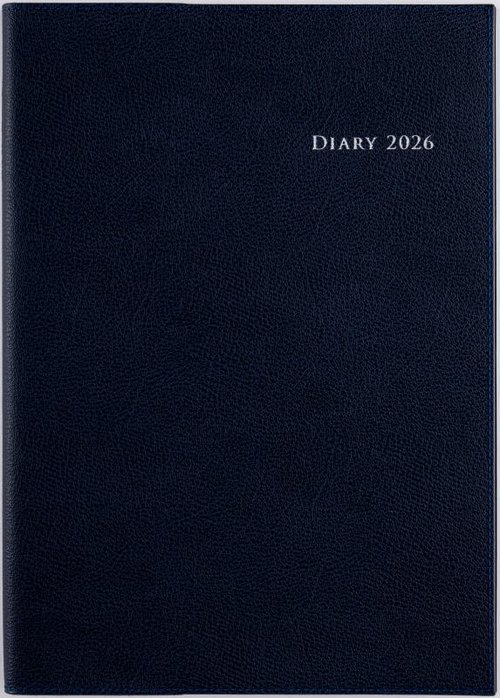 デスクダイアリーカジュアル 2026年版1月始まり手帳 B5 ウィークリー・バーティカル式 ブルーブラック