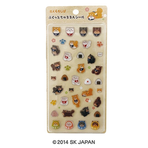 ぷくっとちゅるるんシール 忠犬もちしば ことぶき米店