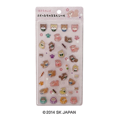 ぷくっとちゅるるんシール 忠犬もちしば うえまち団子