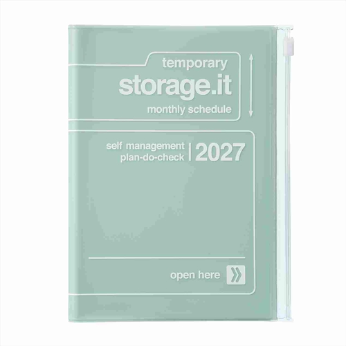 strage.it ストレージイット 2026年12月始まりダイアリー B6 マンスリー ミント
