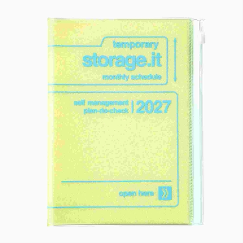 strage.it ストレージイット / シャーベット 2026年12月始まりダイアリー B6 マンスリー レモン