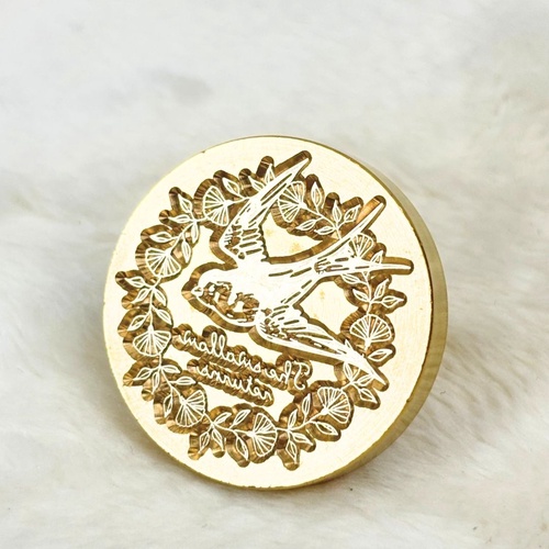melty シーリングワックス スワロー ヘッド スワロー 直径30mm ネジ式 1個 金色