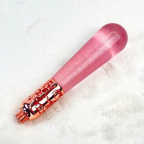 melty シーリングワックス クラシックピンク ハンドル クラシックピンク 長さ9cm ネジ式 1本 ピンク、金色