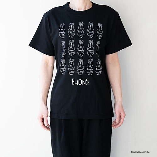 EHONS TシャツS ブラック 「ドン・ウッサ」オリジナル