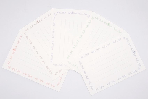 葉書 鳩ふれーむ その1 たて書き 縦14.8cm×横10.0cm 5色×1枚