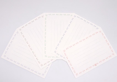 葉書 鳩ふれーむ その1 よこ書き 縦14.8cm×横10.0cm 5色×1枚