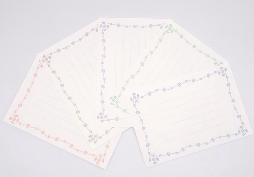 葉書 鳩ふれーむ その2 たて書き 縦14.8cm×横10.0cm 5色×1枚