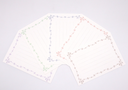 葉書 鳩ふれーむ その2 よこ書き 縦14.8cm×横10.0cm 5色×1枚